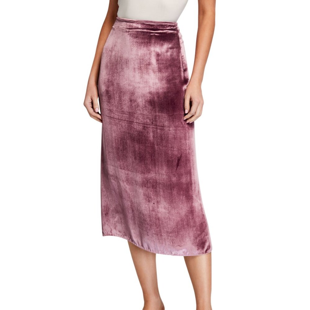 $362 Vince Panne Velvet "AMARENA" PENCIL Midi Skirt**US 14